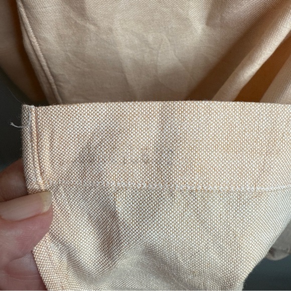 COPY - Vintage Ralph Lauren Men's Peach Button Down Shirt Med - Picture 4 of 7